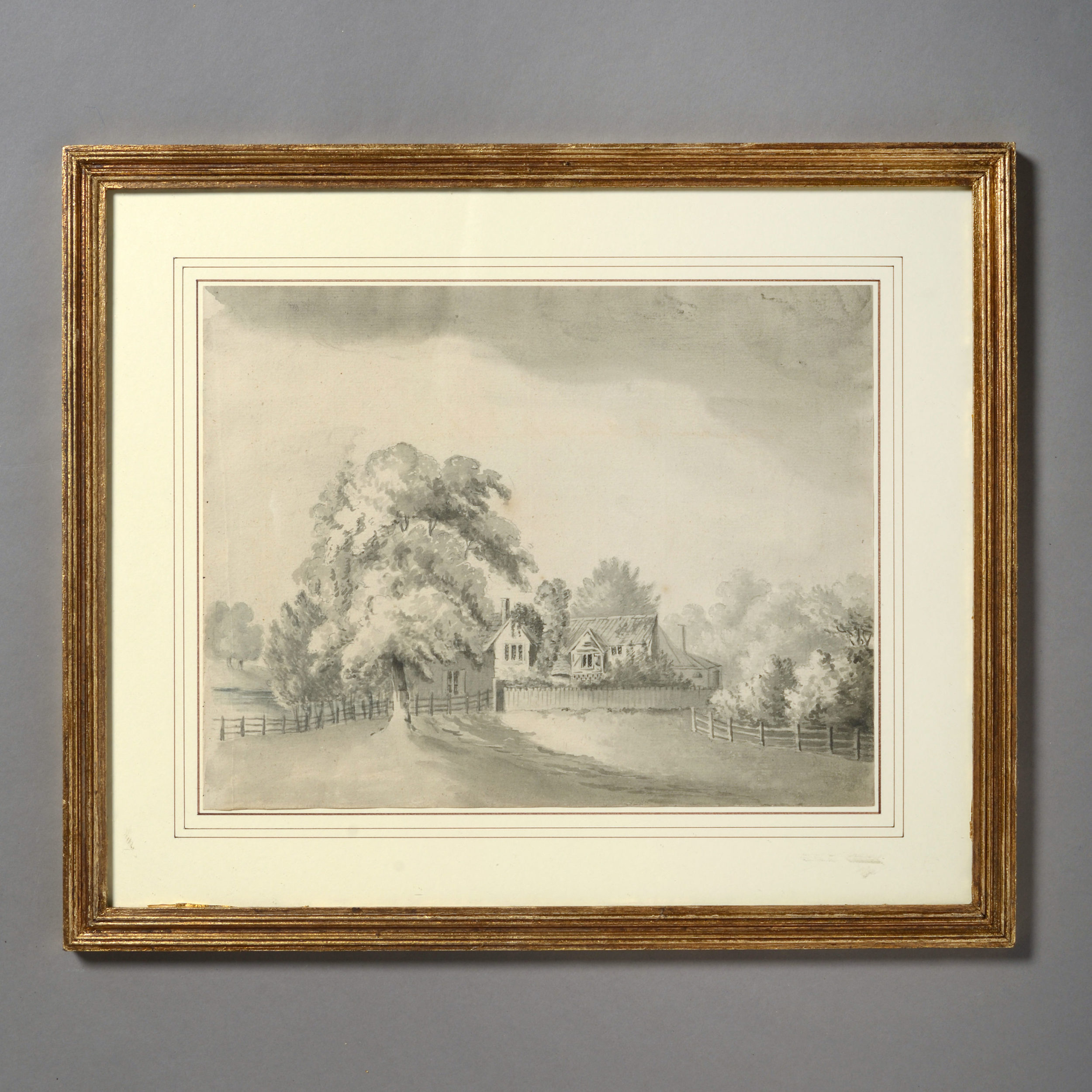 Four Early 19th Century Regency Period Sepia Landscapes