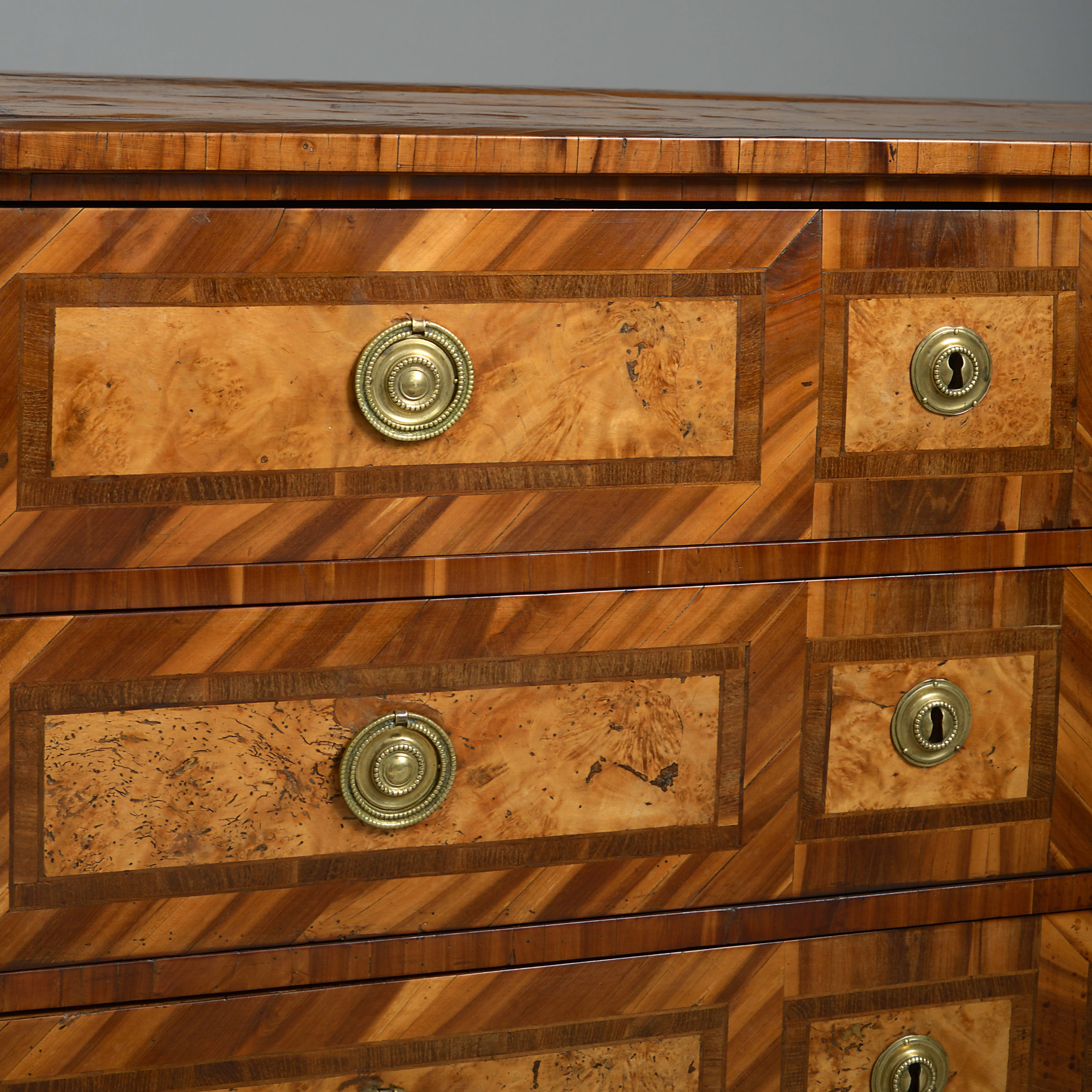 North Italian Burr Elm Commode
