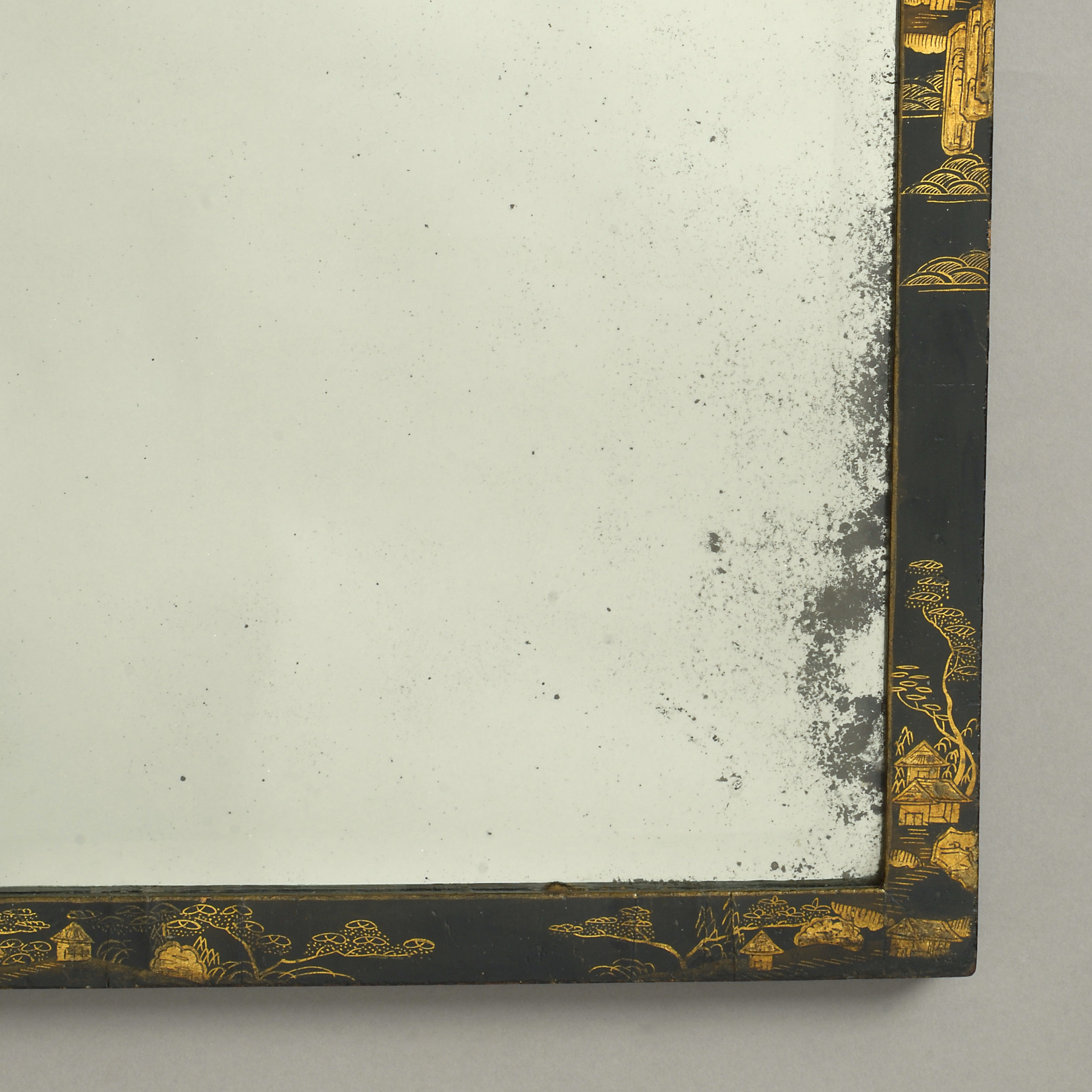 George II Japanned Mirror
