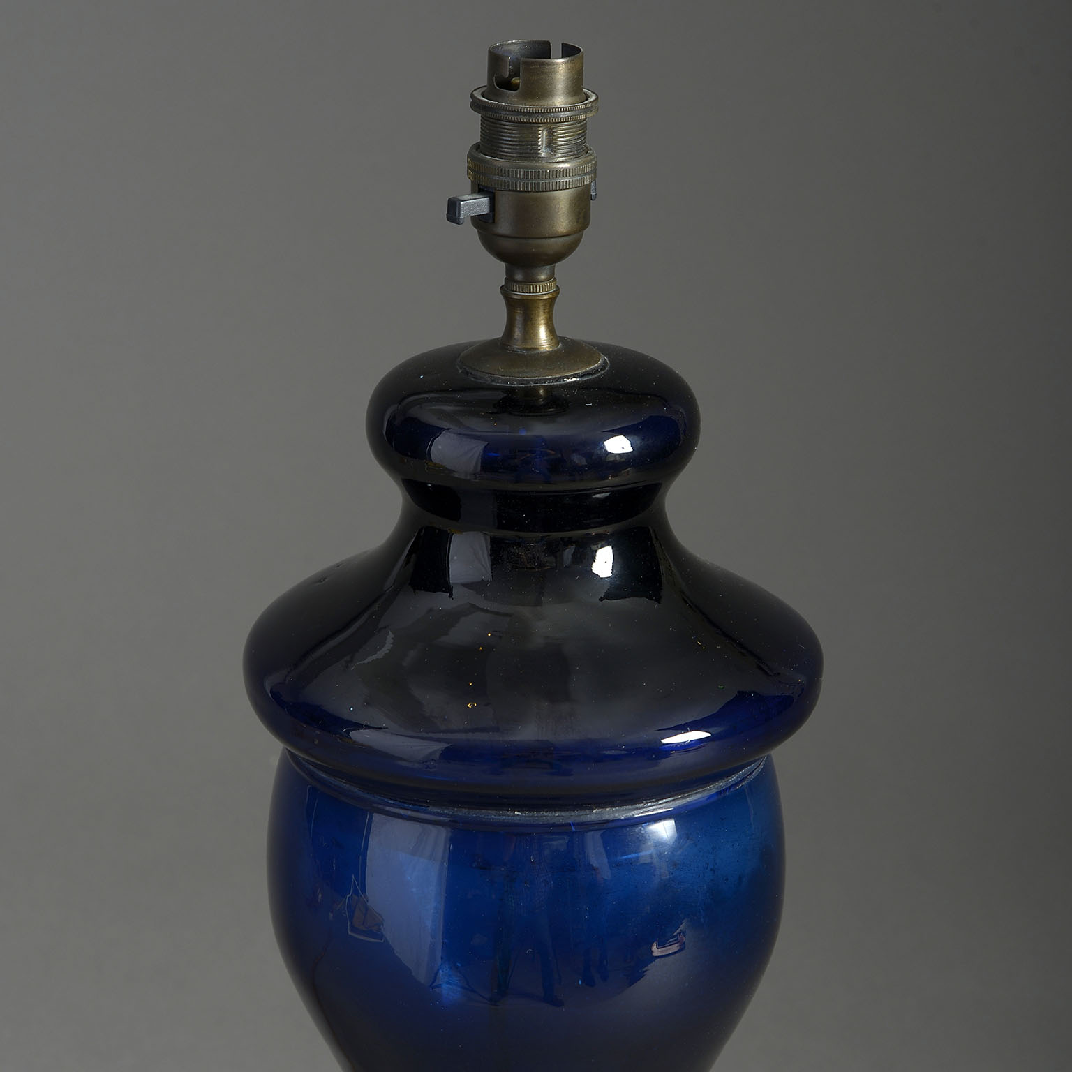 Bristol Blue Glass Lamp
