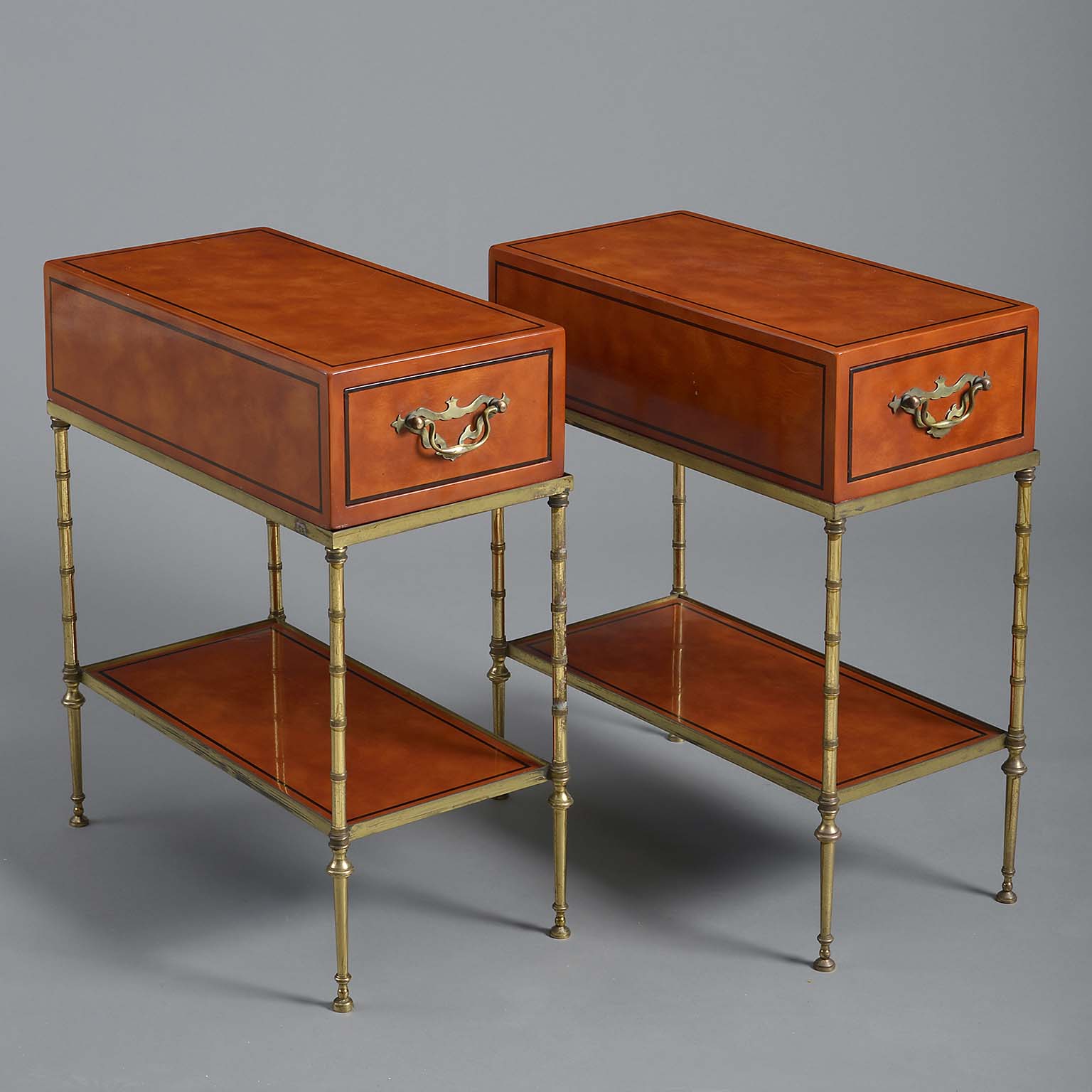 Pair of Lacquer End Tables
