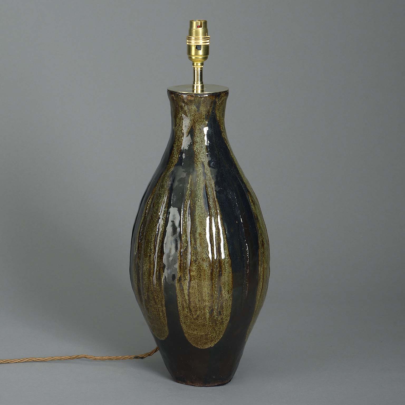 Aubergine Glazed Lamp