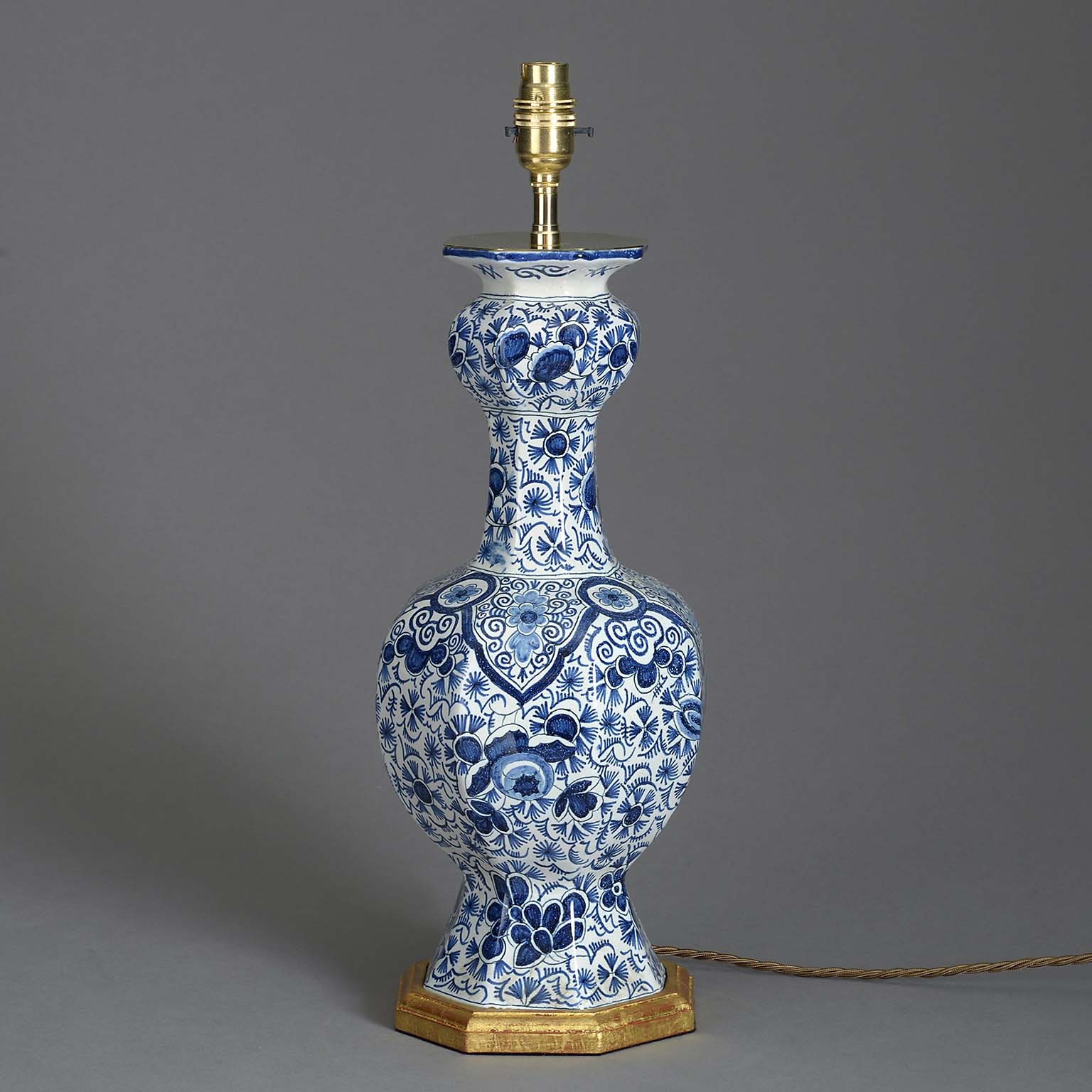 Blue and White Delft Lamp