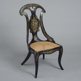 Antique Mother of Pearl Inlaid Chair