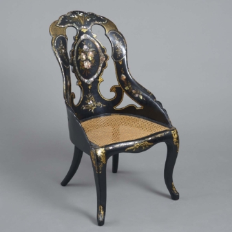 Antique Mother of Pearl Inlaid Chair